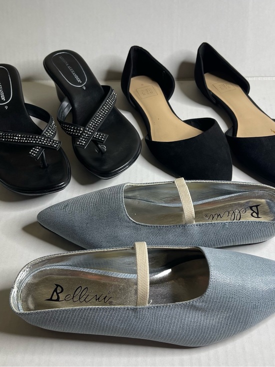 Bellini Shoes - Bellini, Athena Alexander, Gap Size 9 Ballerina Flat Rhinestone Sandals Lot Of 3